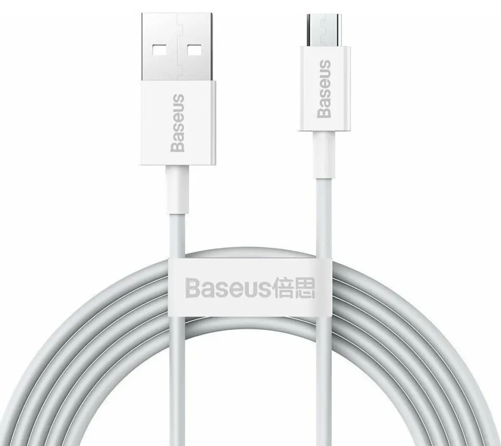 Cablu Baseus Superior USB Micro-USB 2A 2m alb CAMYS-A02