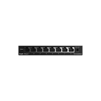 Switch Reyee RG-ES208GC 8 porturi Gigabit cloud fără PoE negru