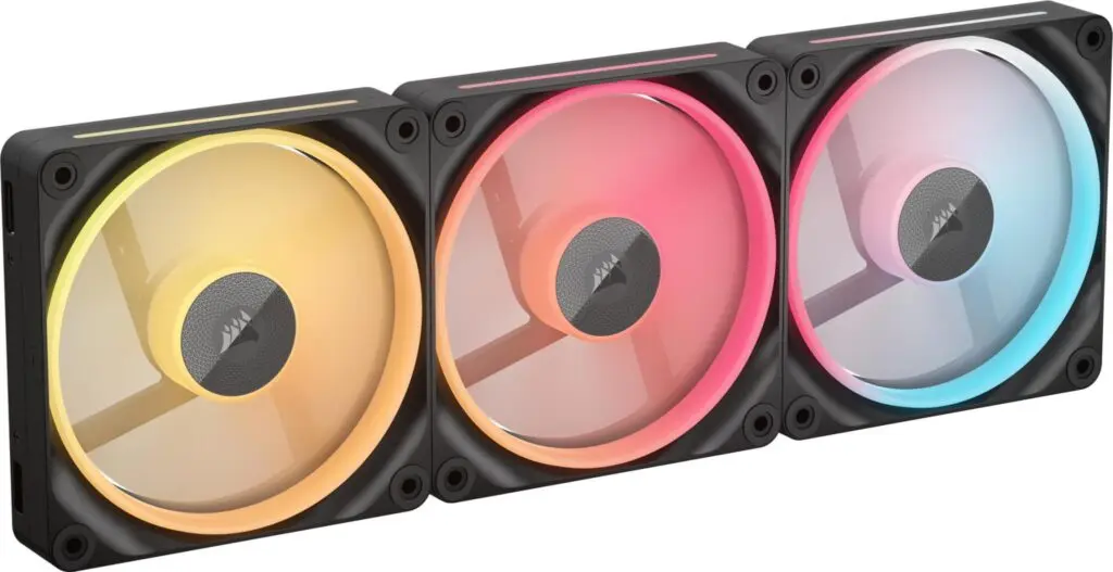 Ventilatoare Corsair iCUE LINK LX120-R RGB 3 buc negru