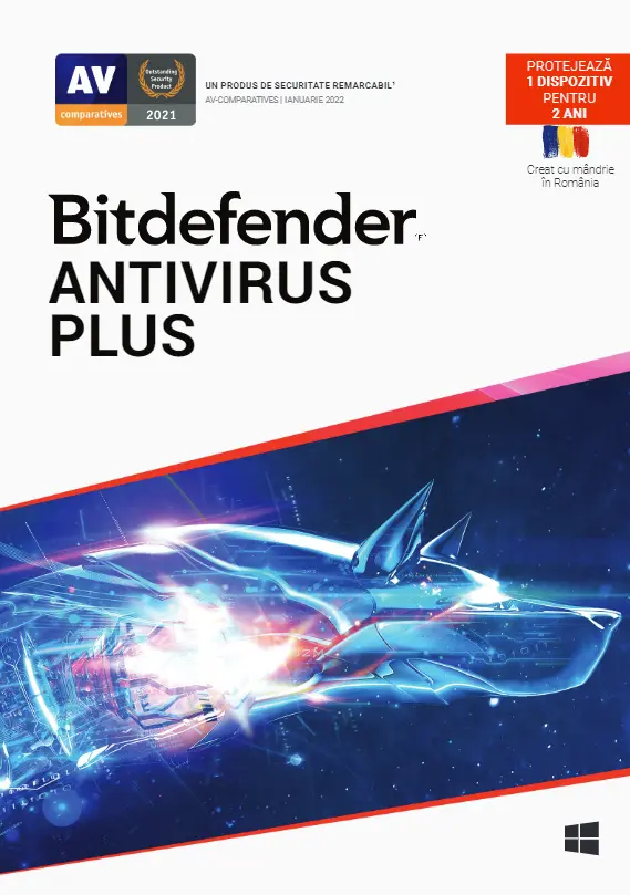 Bitdefender Antivirus Plus 1 dispozitiv 2 ani