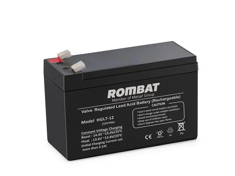 Baterie AGM Rombat HGL12-7 12V 7Ah borne F2