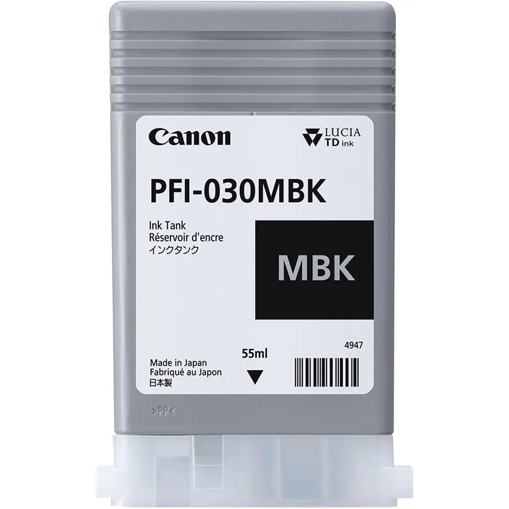 Cartus Canon PFI-030MBK negru mat 55ml