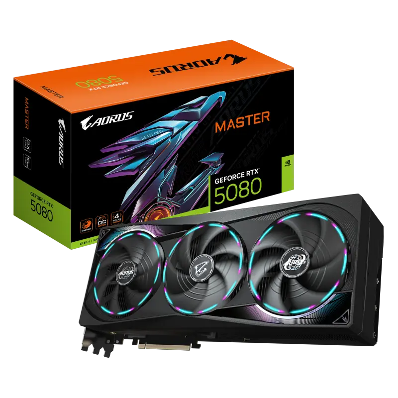 Placă video Gigabyte RTX 5080 AORUS MASTER 16GB GDDR7