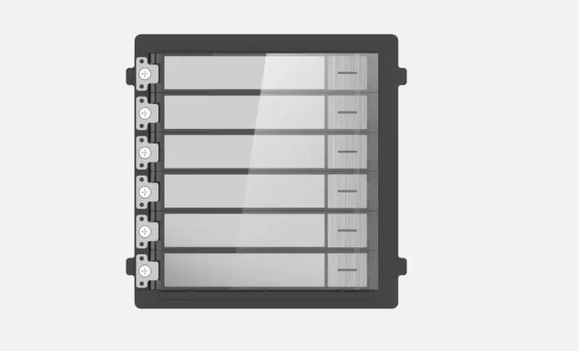 Modul extensie videointerfon Hikvision DS-KD-KK/S 6 butoane