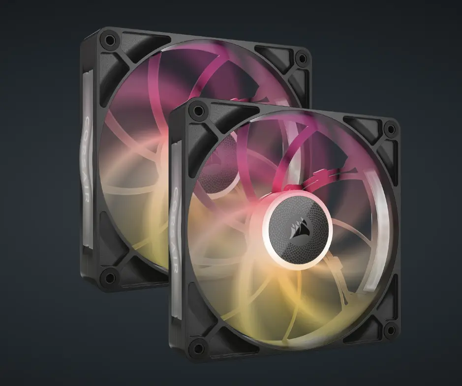Ventilatoare Corsair iCUE LINK RX140 MAX RGB negru 2 buc