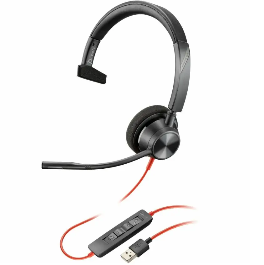 Cască Poly Blackwire 3315-M USB-A monoaurală Teams