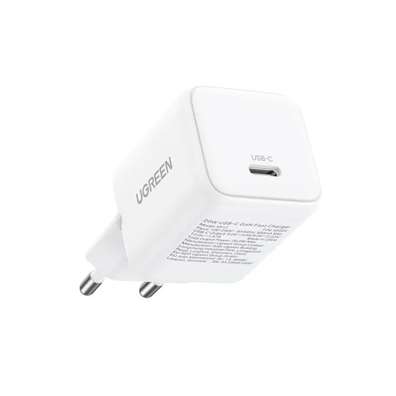 Încărcător Ugreen X512 20W GaN USB-C alb