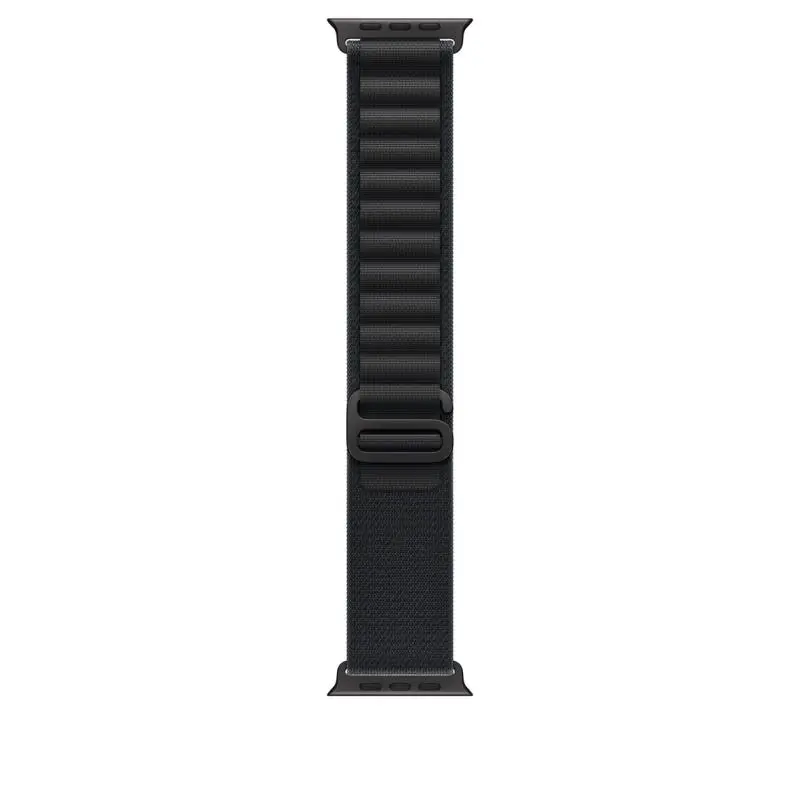 Curea pentru Apple Watch 49mm, Black Alpine Loop – Medium – Black Titanium Finish