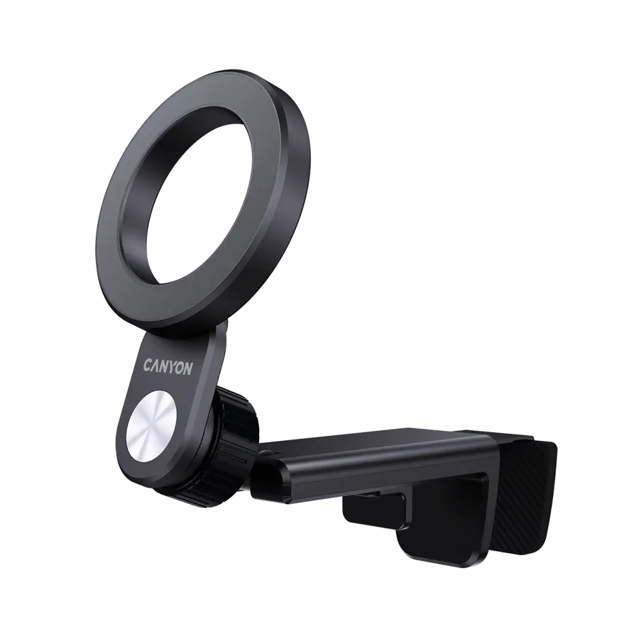 Suport telefon Canyon OnGrip 11 negru magnetic clip