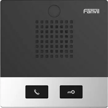 Interfon Fanvil i10D SIP cu 2 butoane, inox, negru