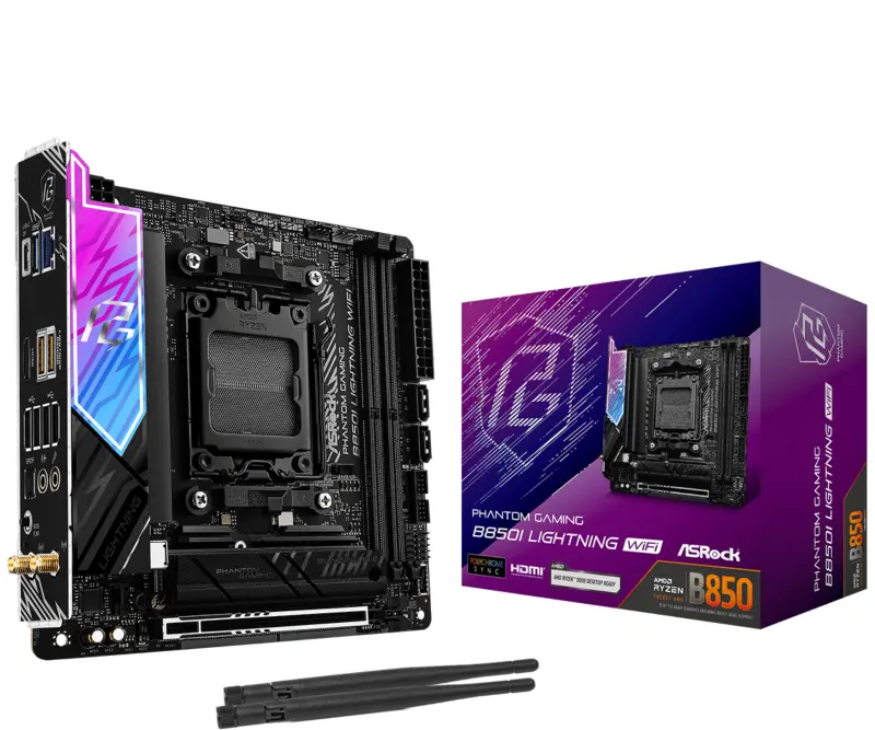 Placă de bază ASRock B850I Lightning WiFi AM5 Mini-ITX