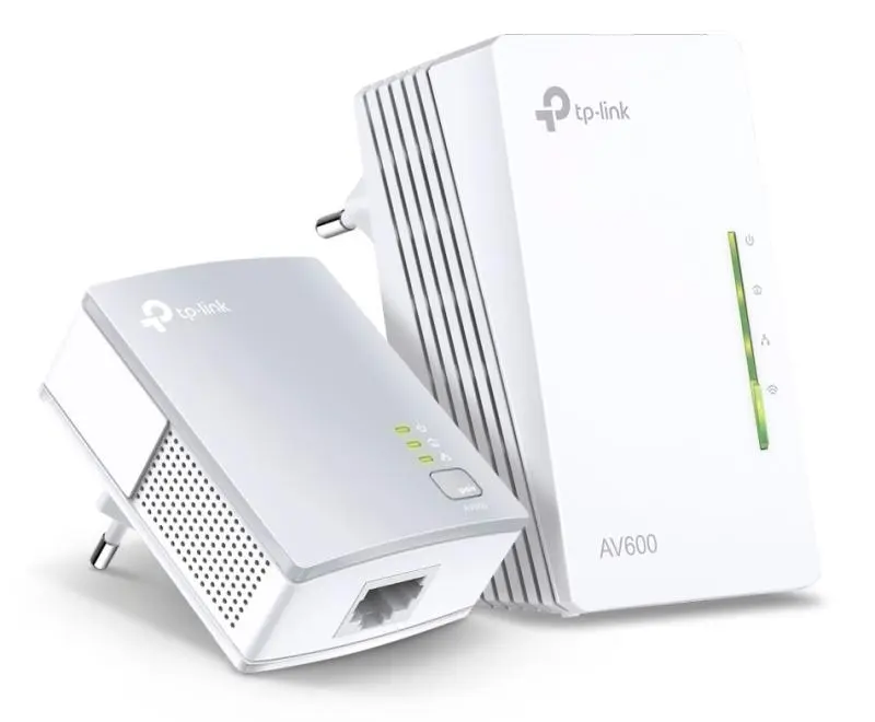 Kit powerline TP-Link TL-WPA4221 KIT AV600 Wi-Fi alb