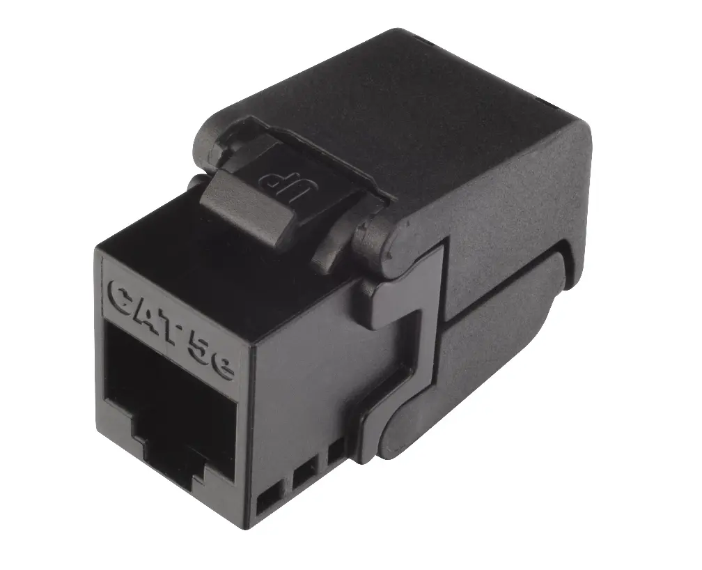 Modul keystone Solarix SXKJ-5E-UTP-BK-SA Cat5e negru