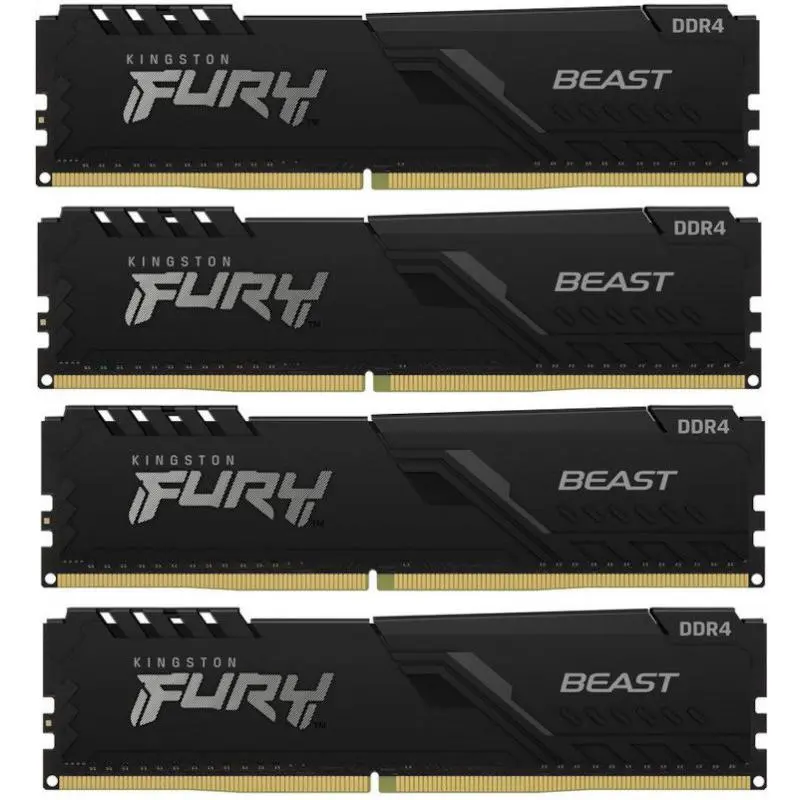 Memorie Kingston FURY Beast 16GB DDR4 2666MHz CL16 kit 4x4GB