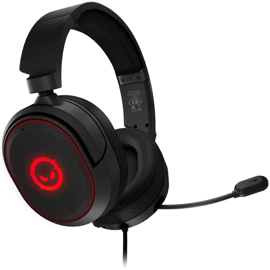 Căști gaming Lorgar Kaya 460 Negru, USB RGB