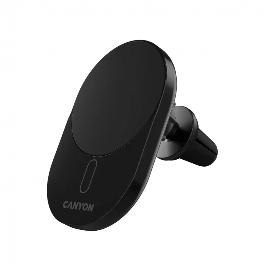 Încărcător auto Canyon OnGrip 105 Qi2 wireless negru