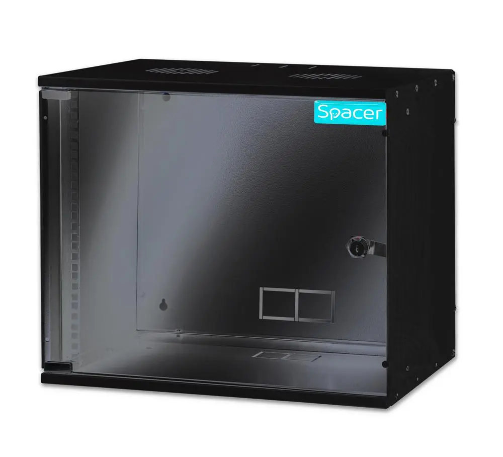 Cabinet 19 inch Spacer SPCW-9U-BK 9U negru perete