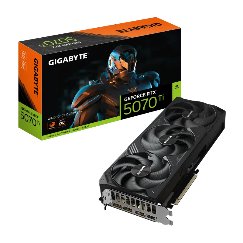 Placă video Gigabyte GeForce RTX 5070 Ti WINDFORCE OC SFF 16GB GDDR7