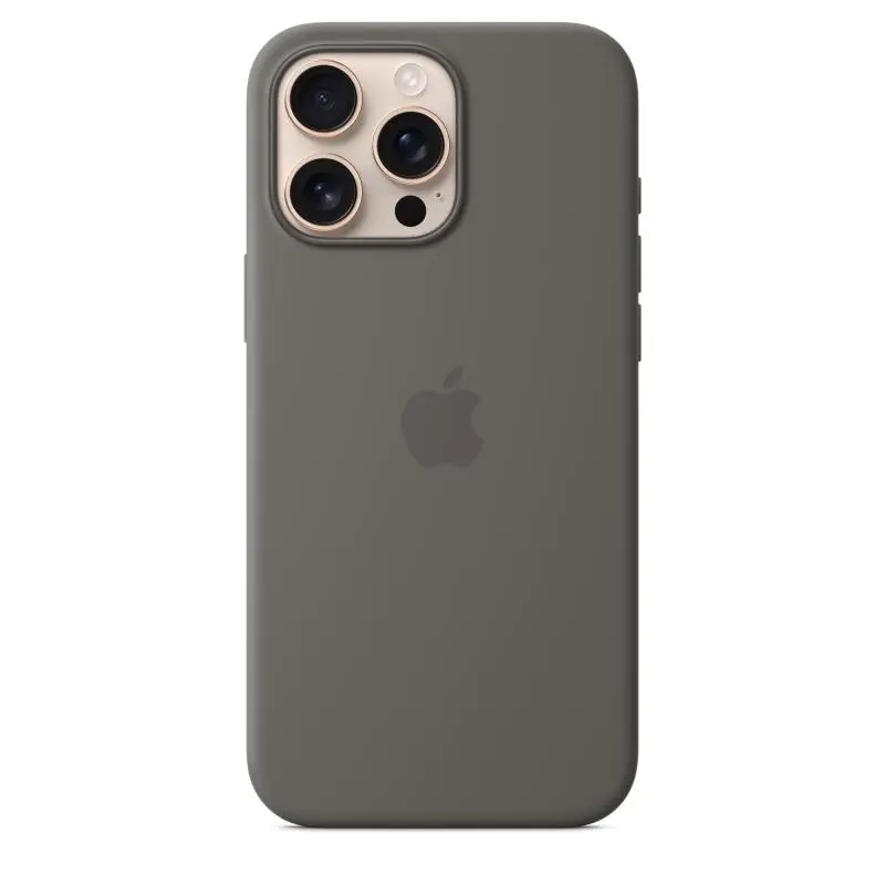 Husa Apple Silicone MagSafe iPhone 16 Pro Max Stone Gray MYYV3ZM/A