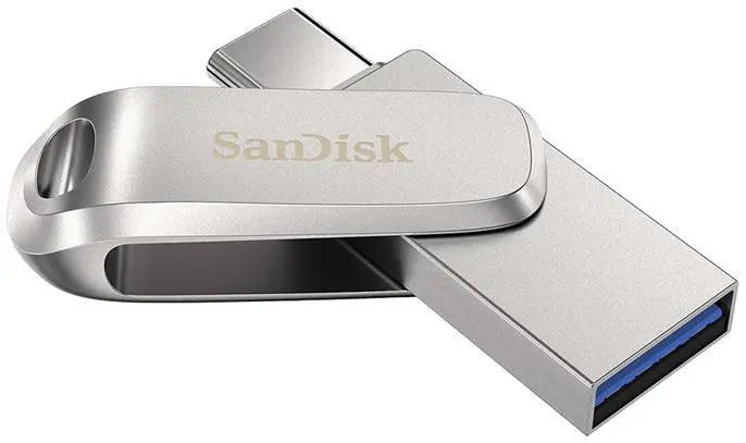 Memorie USB SanDisk Ultra Luxe 128GB Dual Drive USB-C/A metal
