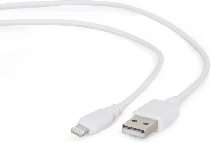 Cablu Gembird CC-USB2-AMLM-2M-W Lightning USB 2.0 2m alb