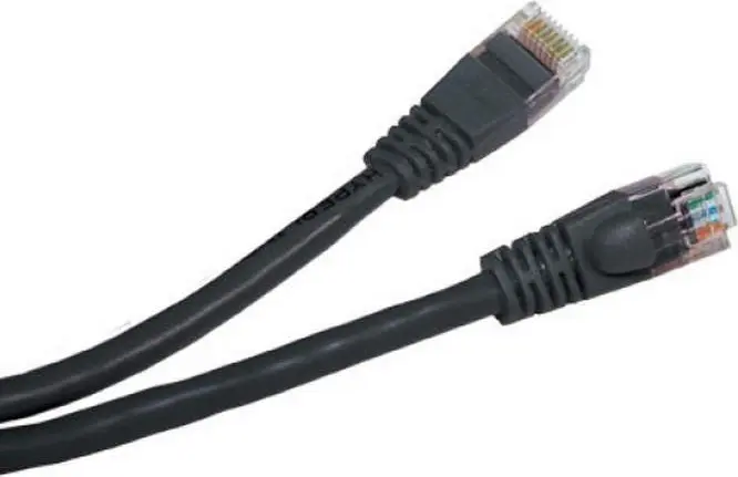 Set 10 cabluri LAN Gembird CAT5E UTP 1m negru PP12-1M/BK