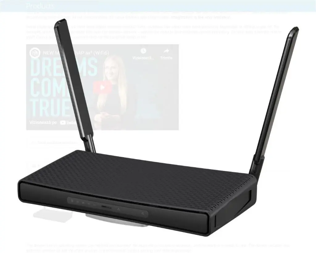 Router MikroTik hAP ax3 WiFi 6 AX1800 PoE 2.5G