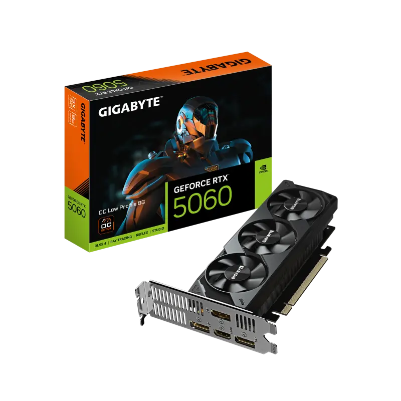 Placă video Gigabyte GeForce RTX 5060 OC Low Profile 8G GDDR7