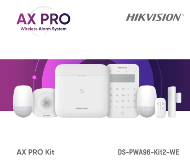 Kit alarma wireless Hikvision DS-PWA96-KIT2-WE AX PRO
