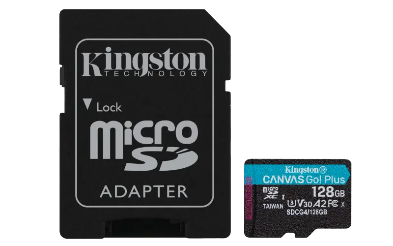 Card memorie Kingston Canvas Go Plus 128GB microSDXC adaptor SD