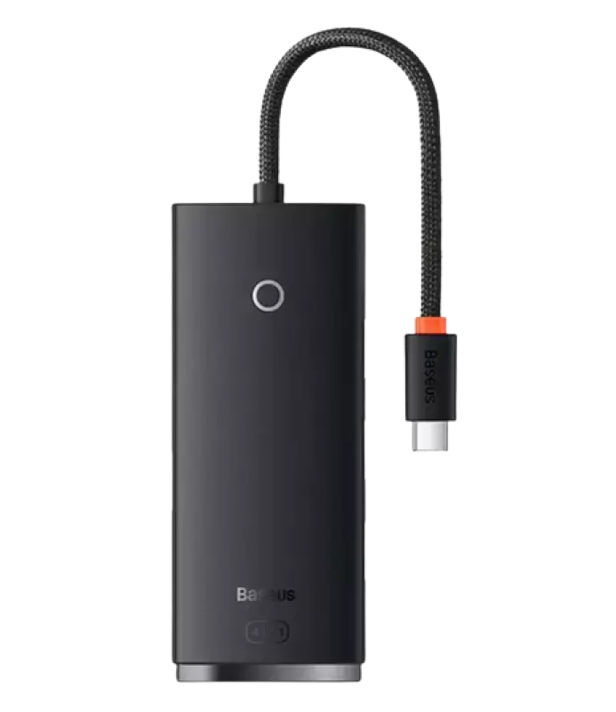 Hub USB-C Baseus Lite 4 porturi USB 3 25 cm Negru