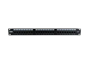 Patch panel Adex ADPPVL24U 24 porturi Cat5e UTP cu bandă împachetare