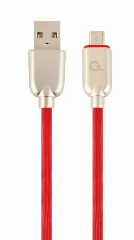 Cablu Gembird Micro-USB 1m rosu Rubber CC-USB2R-AMmBM-1M-R