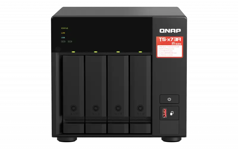 NAS QNAP TS-473A-8G 4 Bay AMD Ryzen V1500B 2.5GbE