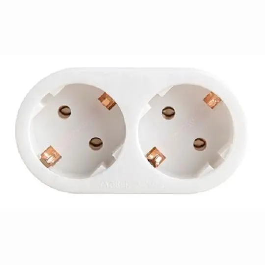Multistecker Bachmann 2 prize Schuko alb