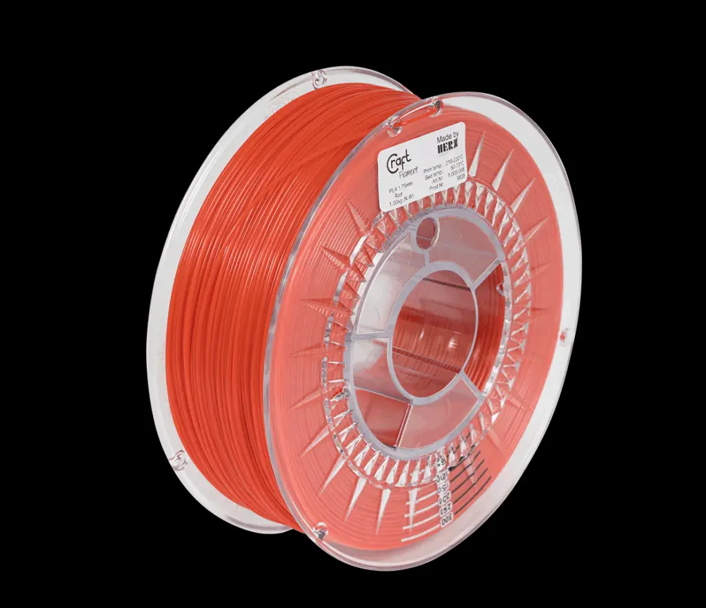 Filament 3D Craftbot PLA 1kg roșu 1.75 mm