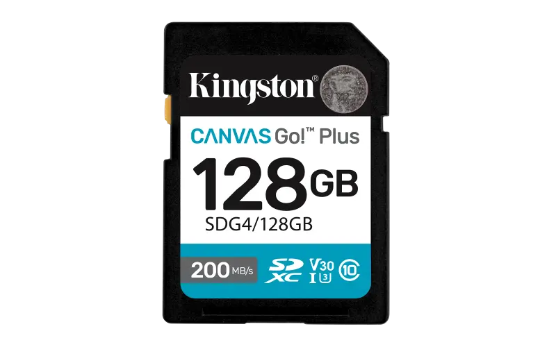 Card Kingston Canvas Go Plus 128GB SDXC U3 V30