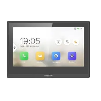 Monitor videointerfon Hikvision DS-KH6351-WTE1 negru