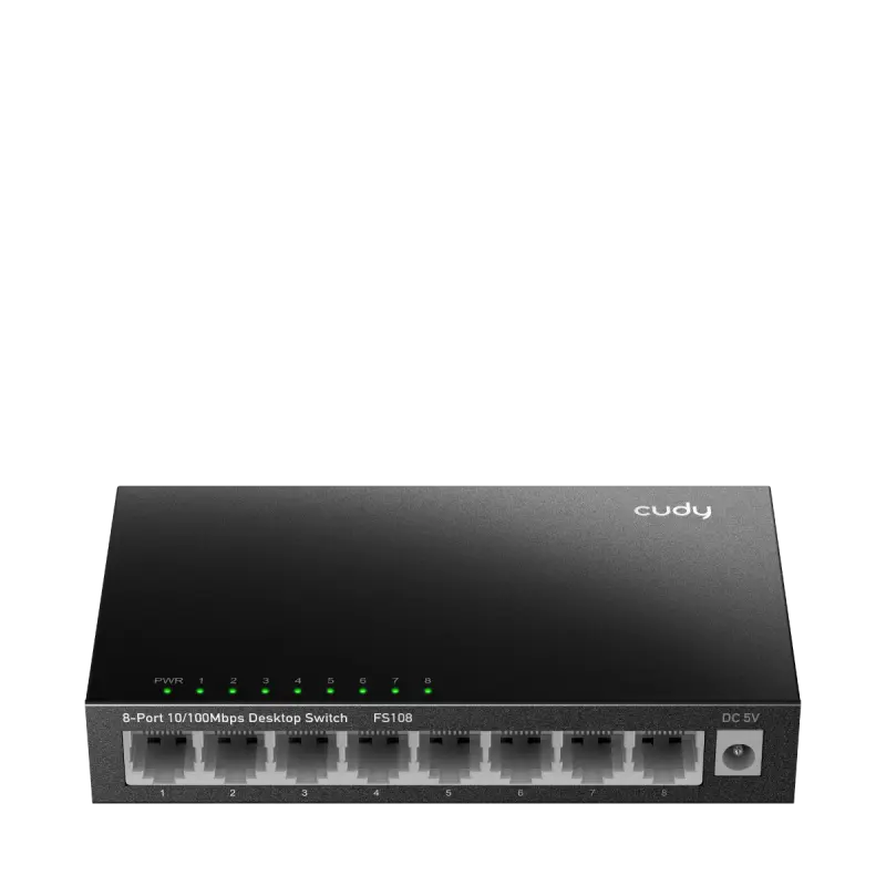 Switch Cudy FS108 8 porturi Fast Ethernet metal