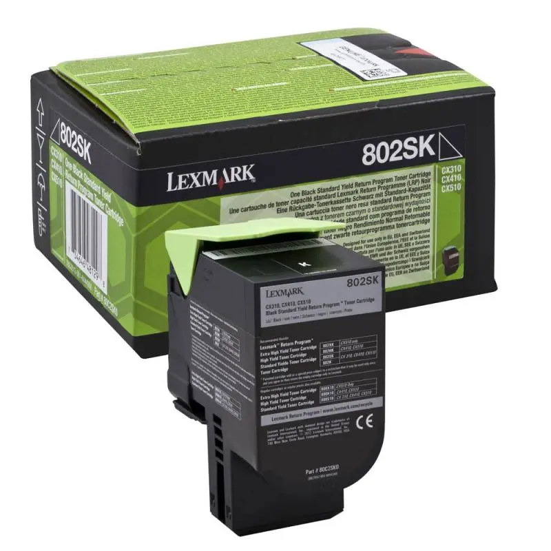 Cartuș toner Lexmark 80C2SK0 negru CX310 CX410 CX510