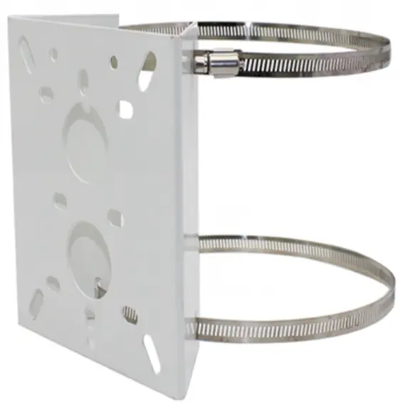 Suport montaj stâlp HM-AB014 alb 170×155 mm