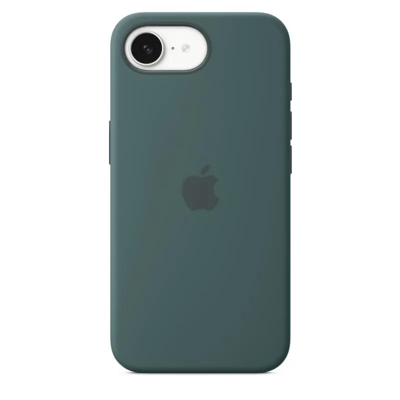Husă Apple Silicone iPhone 16e verde lake