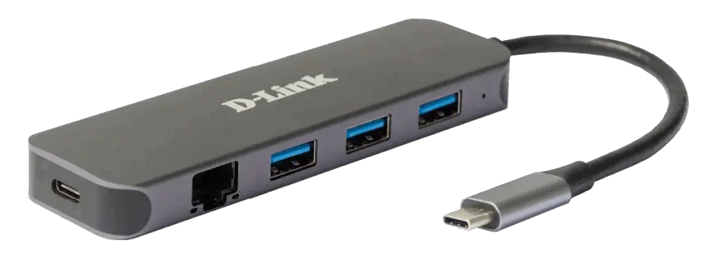 Hub USB D-Link DUB-2334 USB-C Gigabit 5-in-1