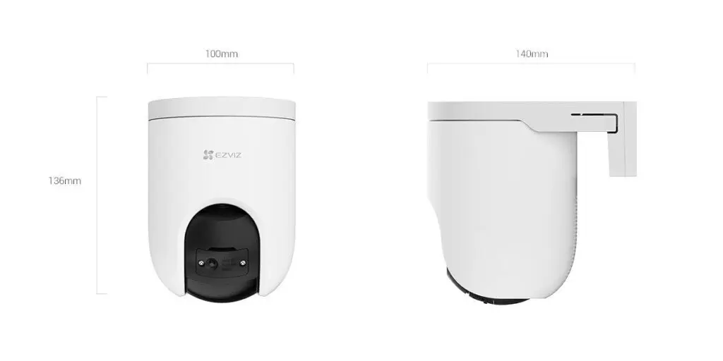 Cameră Ezviz CS-H8c Pro 3K Wi-Fi pan-tilt, 5 MP, IR 30 m