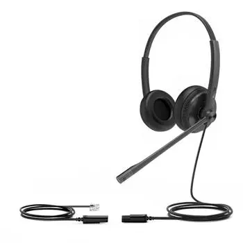 Căști Yealink YHS34 Dual QD RJ9 call center negru