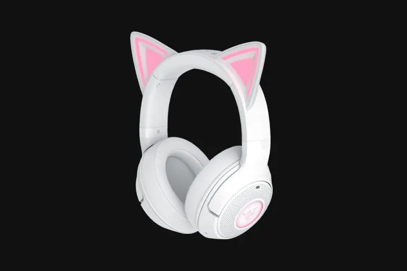 Casti gaming Razer Kraken Kitty V2 BT alb