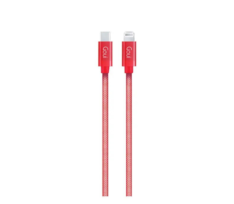 Cablu Goui G-METALLICC94-R USB-C Lightning 1 m roșu