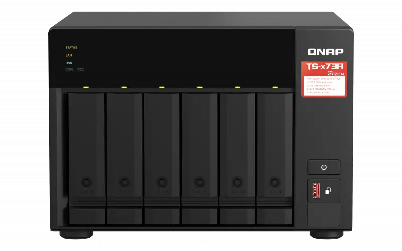 NAS QNAP TS-673A-8G AMD Ryzen 6-bay 2.5GbE 8GB DDR4