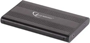 Enclosure Gembird EE2-U2S-5 2.5 SATA USB 2.0 Aluminiu Negru