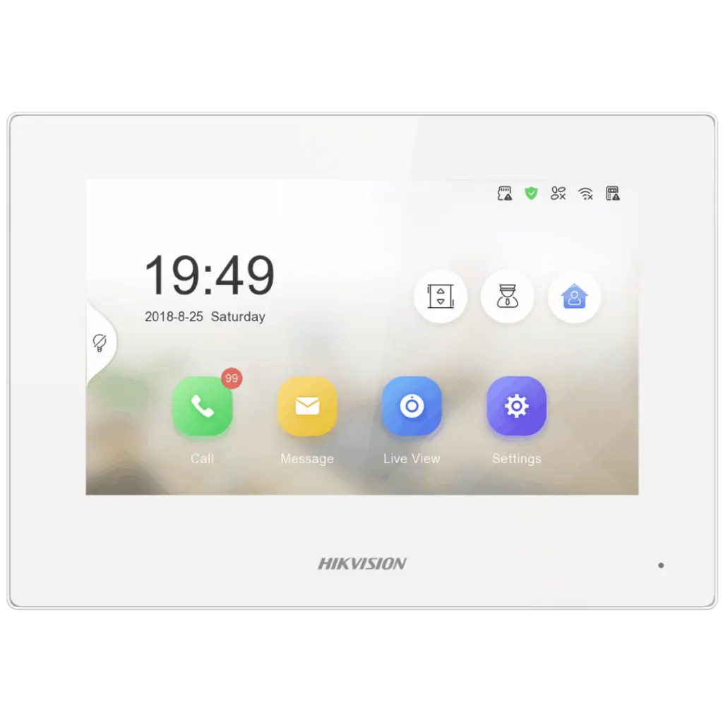 Monitor videointerfon Hikvision DS-KH6320-LE1 alb 7 inch